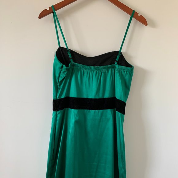 Spaghetti Strap Mini Dress in green color - Picture 4 of 11